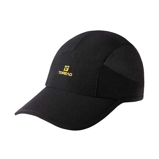TOREAD Quick-drying hat Outdoor sports moisture-absorbing men and women universal breathable baseball cap sun-visible baseball cap TELK80570 black