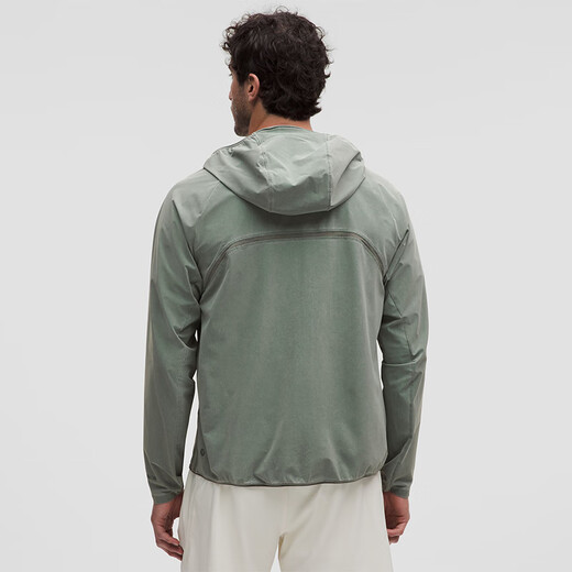 Lululemon丨Pace Breaker Men's Sports Jacket *Wash LM4AQUS Light Wash Crater Green M