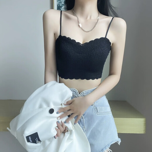 Bubble lace tube top bra summer thin style no steel ring push-up anti-sagging seamless large size sexy beautiful back bra skin color - 1 piece L (recommended 110-130 Jin Jin equals 0.5 kg)