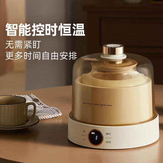飒望【德国】 酸奶机 家用小型全自动酸奶发酵机纳豆机米酒机泡菜机智能精准控温恒温发酵全玻璃内胆 1 酸奶机【玻璃款+分杯】