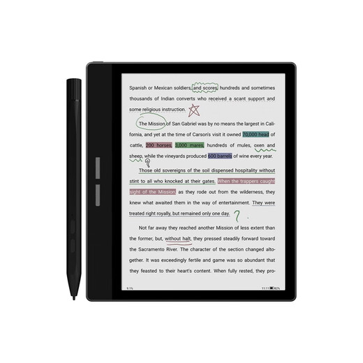 BigMebigme Overseas Edition B751C Color Ink Bildschirm Smart Ai Office Book 7 Zoll Elektrische Papierbuch Reader E-Book Schwarz-Weiß B751+ Originalscheide+ Stiftspot offizieller Standard