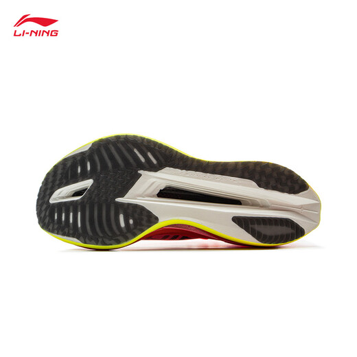 Li Ning Feidian 5 ELITE丨beng flick technology running shoes for men and women, full palm carbon plate racing competition running shoes, fluorescent Begonia Red-16 43