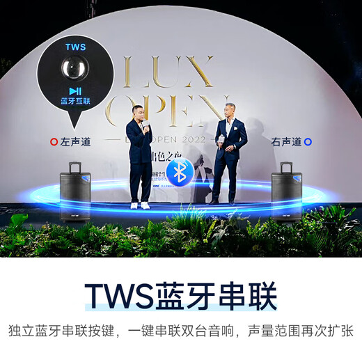 先科大功率户外音响超大音量拉杆音箱室外活动广场舞专用带话筒ST-1509D