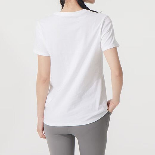 Nike (NIKE) sports suit women's 25 summer new style comfortable and breathable printed pink short-sleeved T-shirt casual trousers two-piece set DV6095+ white mesh lining pants pants too big XL