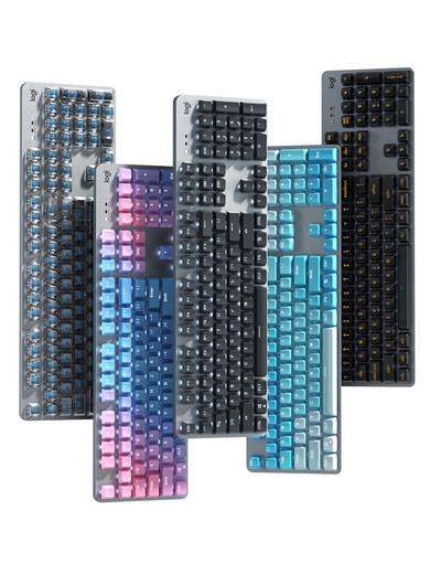 Logitech Preferred Series K845 TTC Wired Keyboard Green Tea Roller Office Keycap E-sports Games Special k845-Famous Mahjong Keycap (keycap independent packaging) TTC-Red Axis No 104 keys Standard