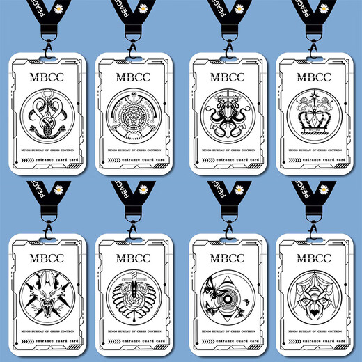 Fehlende MBCC Director Icon Student Card Set Schulkarten Marken -Bus -U -Bahn -Kartenkarte Wasserkarte B15828 Long Lanyard + Campus Card Clutch