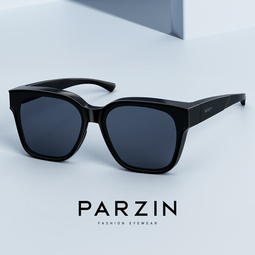 Parson Polarisierte Sonnenbrille Cover -Gläser Fan Chengcheng gleicher Stil modische leichte Sonnencreme Frauen Sonnenbrille 12116 Schwarzer Rahmen Nachtsicht Film