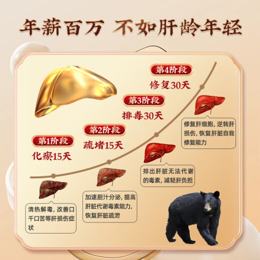 北京同仁堂自营 熊胆粉0.1*30瓶/尊享礼盒装 金粉黑熊金胆粉精制饮片 平肝明目清热护肝 高端礼品礼物送男士