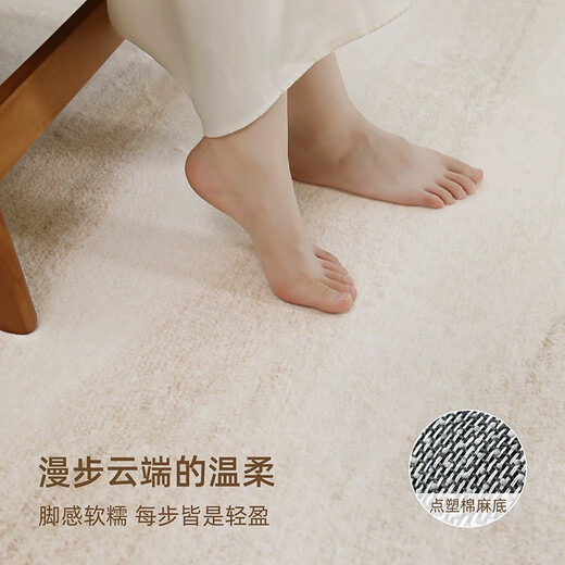 DEEMOON living room carpet light luxury high-end cream style stain-resistant anti-slip wipeable modern simple home 200*300