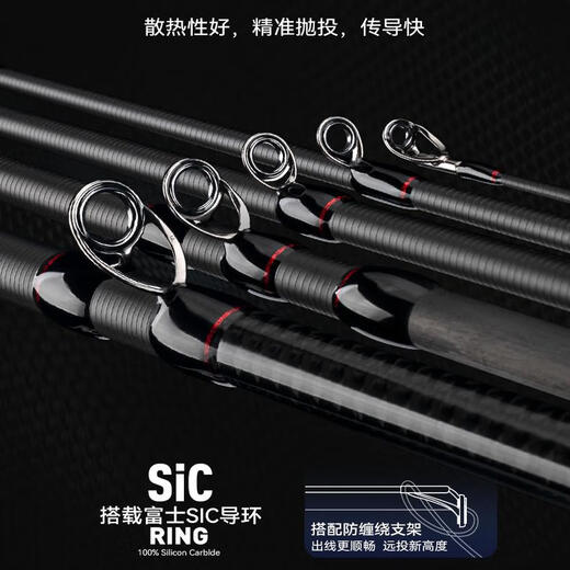 国王路亚ZBX联名2024款虫尊黑金版路亚竿T100G日本SIC导环轻量竞技钓竿 2.03m 24联名款C682MH两节枪柄