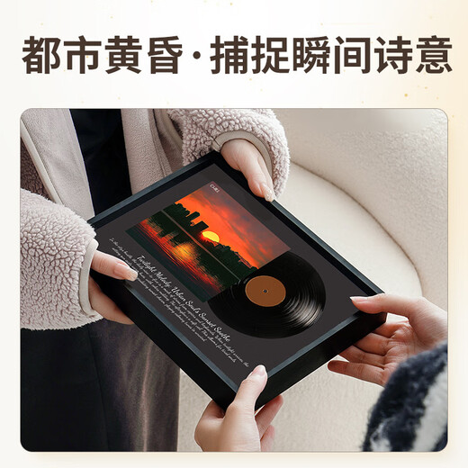 
Yunya light painting speaker ornaments Bluetooth audio niche high-end souvenir Valentine's Day birthday custom gift boy and girlfriend sunset dusk [plug-in gift box]