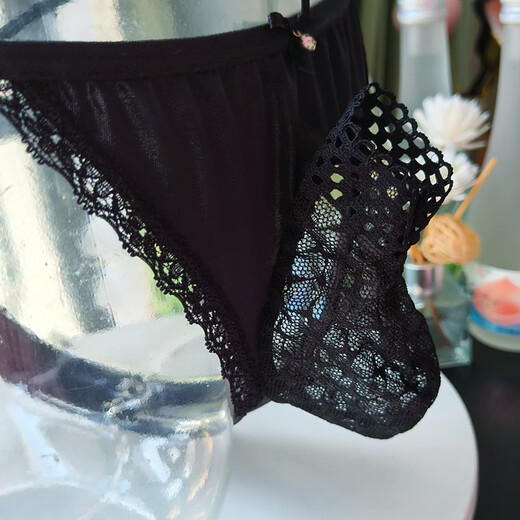 T-string men's sexy transparent see-through opening breathable JJ sleeve bag T underwear U convex temptation bullet separation white XL