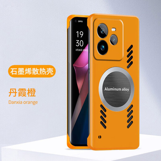 鑫领佳适用Realme真我GT7Pro手机壳新款gt7pro石墨烯无边框磨砂散热硬壳oppo创意男女RMX5010镜头全 静夜黑-石墨烯散热【送手机膜】 realme真我 GT7 Pro