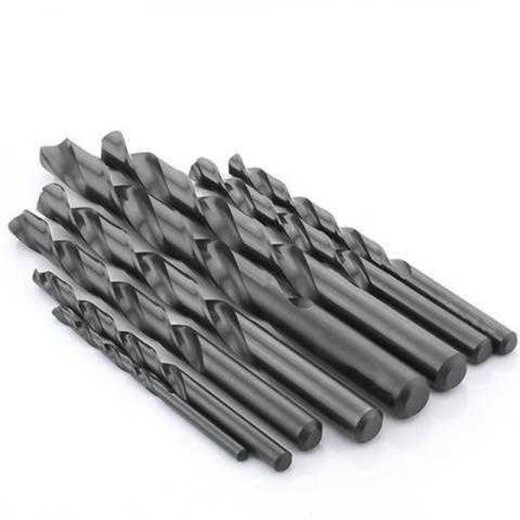 An Junsheng straight shank twist drill bit, high-speed cobalt-containing stainless steel special drilling super-hard rotor metal iron aluminum alloy drill bit 10.0mm single black diamond
