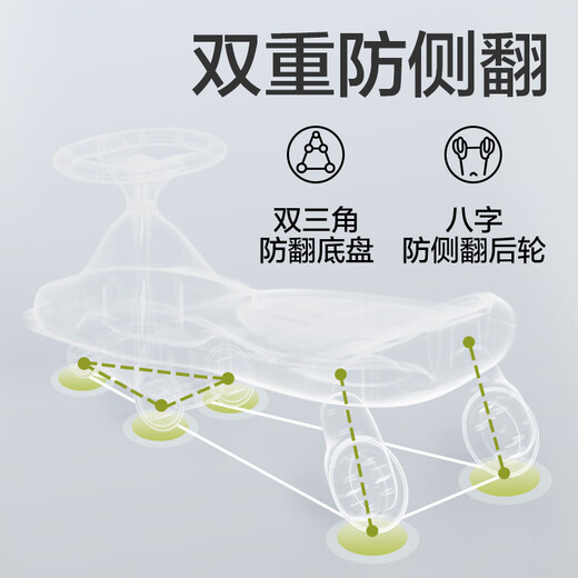 
babycare twist car anti-rolling children's slippery car music rocking car sliding toy car-Sin Debai 21 music models