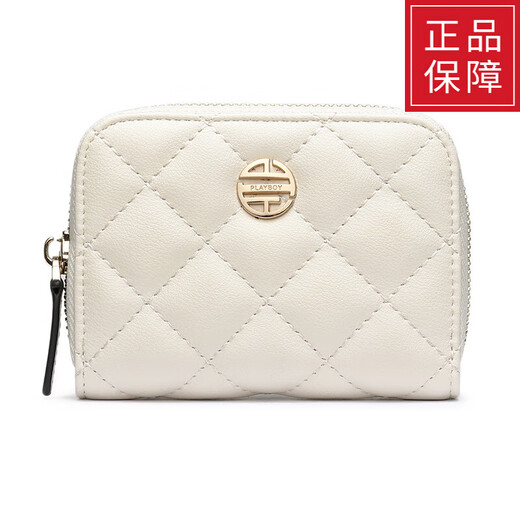 花花公子官网方舰店旗官网新款卡包小巧时尚拉链包零钱包男女式多卡位多功 花花公子杏色