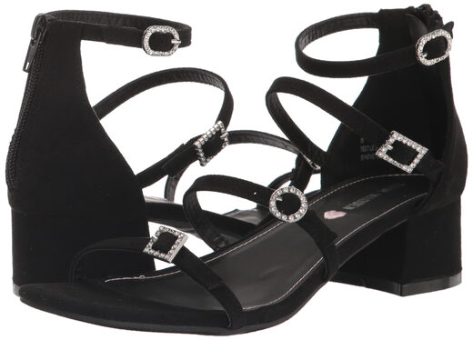 Steve Madden Girls Tarly, Black Black 4 Big Kid