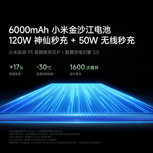 小米 K80 Pro  5G新品 自带NFC功能 骁龙8至尊版 IP68防尘防水6000mAh大电池 120W快充澎湃OS 游戏手机 山峦青12GB-256GB  K80 官方标配【赠2年店铺延保+9