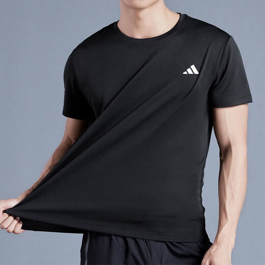 阿迪达斯 （adidas）男装运动套装 25夏新款梭织连帽夹克外套T恤宽松运动长裤三件套 三件套/休闲运动穿搭 S/175【建议体重110-120斤】
