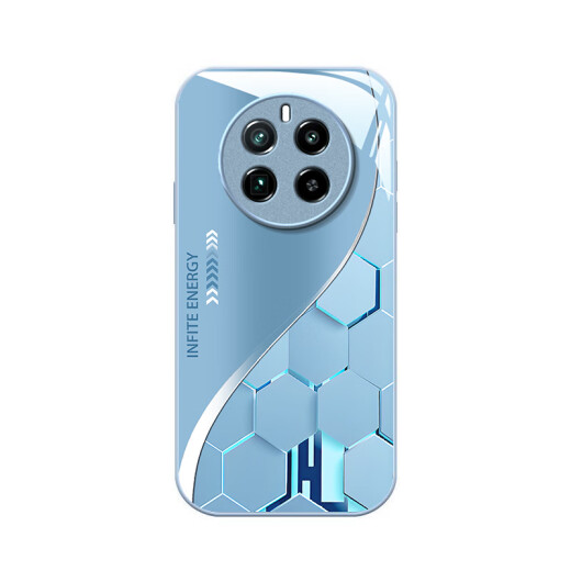
Bai Puda [ice summer] realme Gt5pro mobile phone case RMX3888 protective case 9H tempered glass super ion soft edge hard shell anti-fall new style men and women style Yuanfeng blue-W07 super sensation particles Realme GT5PRO