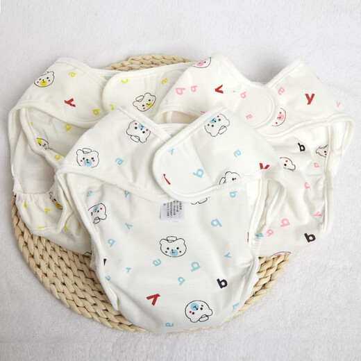 Jueyue Baby Diaper Pure Coton Wasable Meson NOUVELLES Pantalons pour enfants imperméables et anti-fuite de la séparation d'urine Baby Training Bear Style Amaranth Color 1 Pack L Code [suggéré 19-25 Jin [Jin est égal à 0,5 kg] / 9-18]