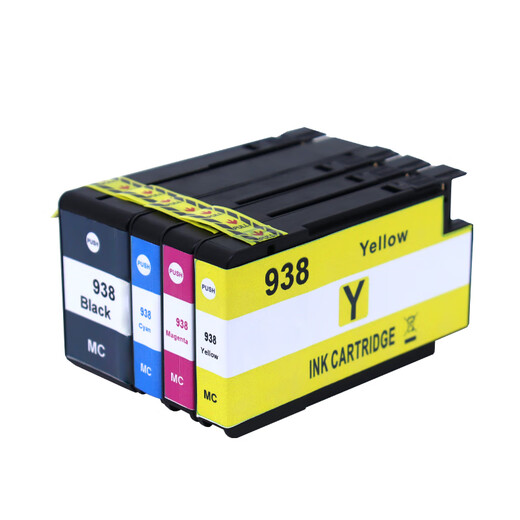 Mengxiang eignet sich für HP938 kompatible Tintenpatronen HP 9110B 9120B 9130B 9720 9730 Tintenstrahldrucker Tintenpatrone HP938 Black Ink Patrone [1250 Seiten]