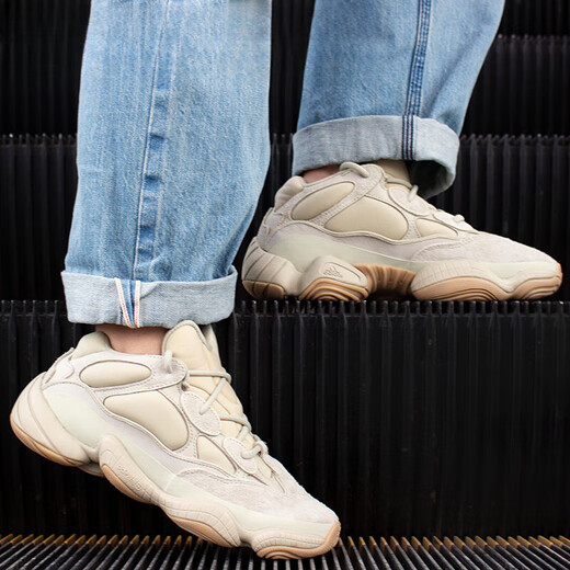 Adidas (adidas) Chinese Valentine's Day gift Yeezy 500 stones, beige white raw glue, autumn and winter coconut, dad shoes FW4839 FW4839<spot instant delivery> 38