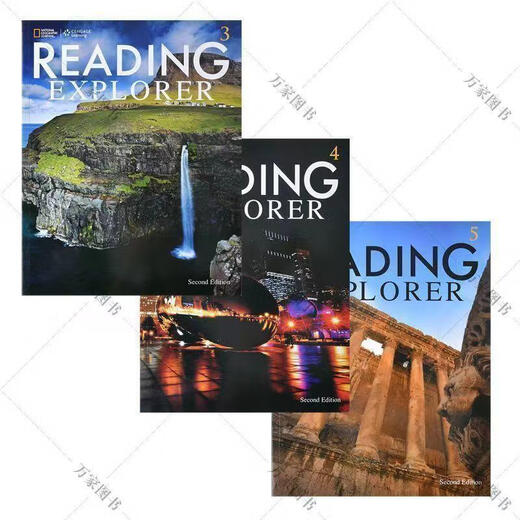 新版RE/ reading explorer Foundations12345地理reading e 第三版3-4-5级三本装