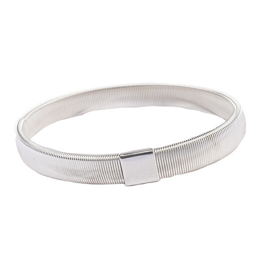 Haiyiduo Hemd Ärmel Hoop Männer feste Knopfhülle Anziehen Artefakt Armschleife Frauen Binden von elastischen Hülsenhülsen Nagel Männer Cuff Elastic Sleeve Paar (Silber)