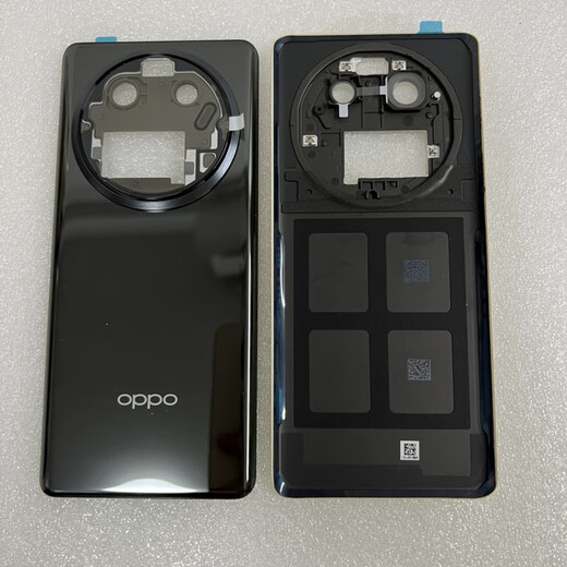 OPPO is suitable for FindX6 original back cover glass findx6pro back shell battery cover back shell shell original FindX6Pro original back cover (cloud black) with mirror