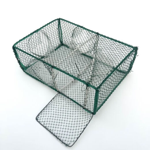 Chaosihui square dense-eye river shrimp cage, shrimp cage, small shrimp cage, eel and loach fishing net, lobster fish cage, small square square cage, large knotted length 26 width 20 steel bar frame