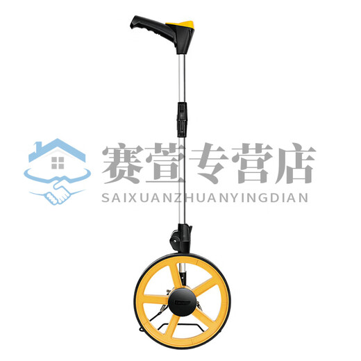 溥畔滚轮测距仪滚尺测量轮高精度测量器机械数显手推式测距小推车 大轮机械式(DL9712)+收纳袋+卷尺