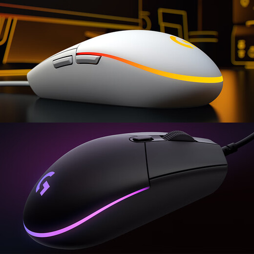 罗技（Logitech）K835机械键盘 G102二代游戏鼠标有线鼠标电竞流光灯效吃鸡鼠标轻量化小手鼠标 K835红轴-红白键帽+G102黑色-耿鬼防滑贴