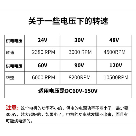 溥畔9712直流电机大功率配件台钻台锯台磨马达风力发电机120V 9712加调速器 10轴套