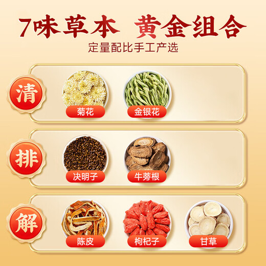 Nantong Sihai Nanjing Tongrentang Chrysanthemum Wolfberry Cassia Tea pour protéger le chèvrefeuille du foie enlève à un poison d'incendie pour les hommes pour enlever le sachet de thé Health