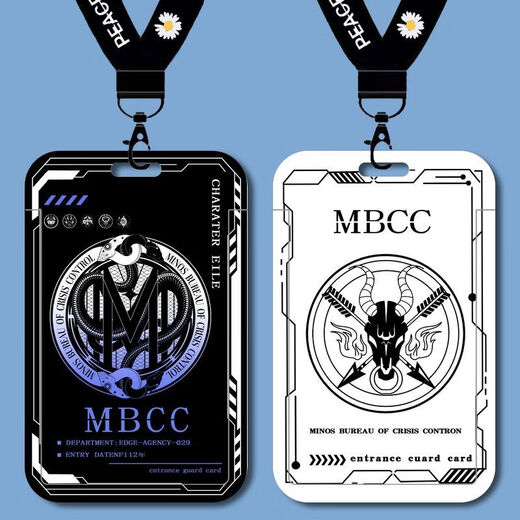 Fehlende MBCC Director Icon Student Card Set Schulkarten Marken -Bus -U -Bahn -Kartenkarte Wasserkarte B15828 Long Lanyard + Campus Card Clutch