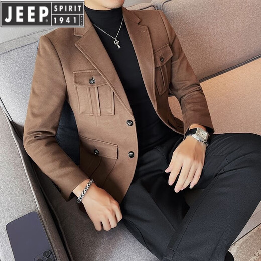 Jeep Spirit Spring and Automne Nouvelle veste de chasse rétro italienne costume