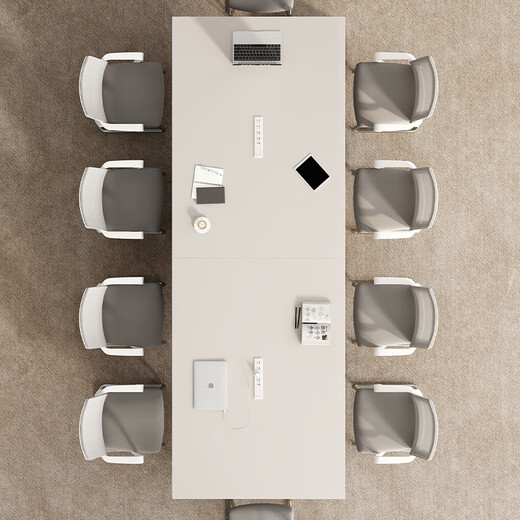 Muzhixiao E0 level conference table long table office desk and chair combination simple small negotiation office furniture training table long table E0 level plate 1.8 meter conference table