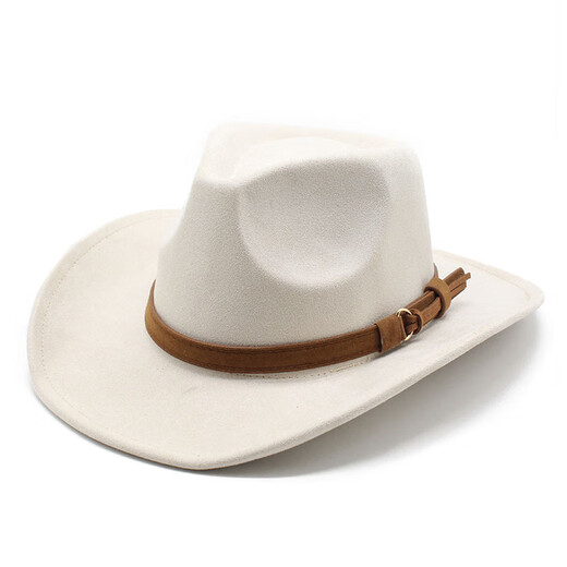 XINBUCKS Western Cowboy Hat Top Hat Men and Women European and American British Style Knight Hat Sun Hat Jazz Hat Ethnic Style Brown (Unisex) 57-58cm