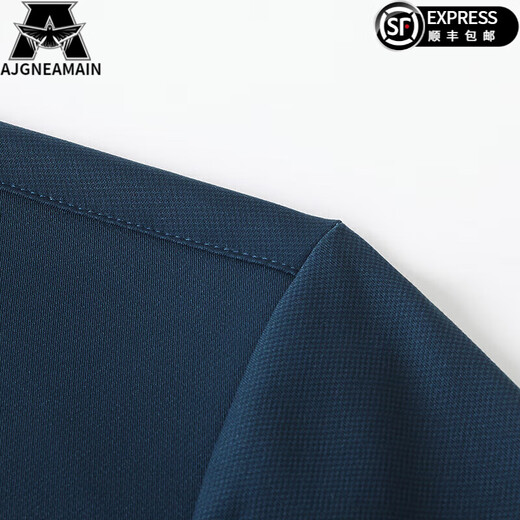 Ajgneamain Italienisch hell Luxus mulberry Seiden kurzärmeligte T-Shirt Herren-kühle atmungsaktives, gelegentliches einfaches und vielseitiges halbärmeliges Polo-Hemd 699-Sky-Lan [einschließlich Mulberry Seidenstil] L 175/92A [Empfohlen 120-140jin [Jin gleich 0,5 kg]]