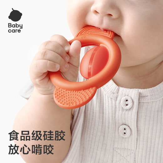 babycare婴儿手摇铃礼盒玩具0-1岁新生宝宝安抚玩具礼物牙胶可咬满月礼盒 【店长推荐】分阶牙胶摇铃10件套