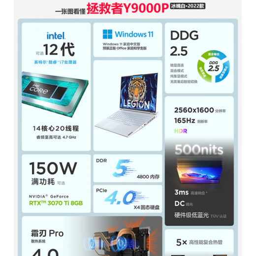 Lenovo (Lenovo)/Lenovo Savior Y9000P 2023 I9-13900HX/RTX4060 Gaming Naptop 3 Новые продукты 2023 Y9000P I9-1390 32GB 2 ТБ