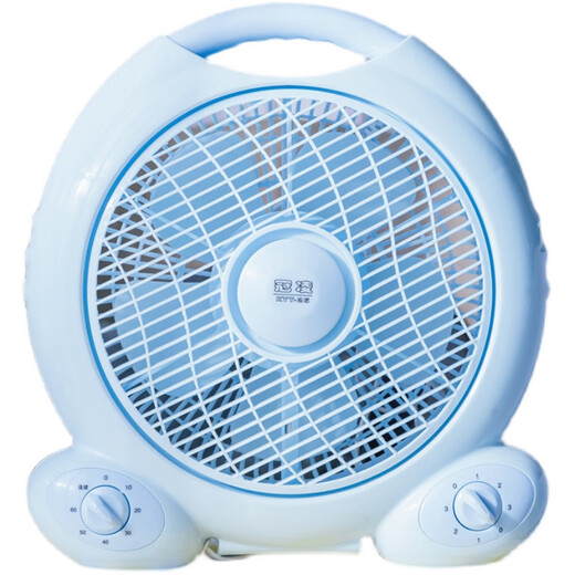 Guanling Meiyijing 10-inch desktop rotating page Hongyun fan household table fan dormitory fan small fan 10-inch A8 all blue (timed)