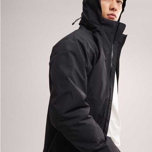 Archaeoptera (Arc'teryx) [Steuer-inklusive] Archaeopteraeoptera Herren Ralle winddicht regenprofessioneller Baumwolljacke/mittelgroße Parker-Baumwolljacke x7375/x7371 Isoliert Schwarz x7371 [S)