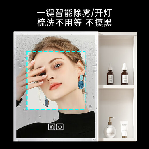 慕奢迷你窄款小户型双抽浴室柜组合蜂窝铝洗漱台加深洗脸一体盆洗手柜 【盆深8】4837cm双抽屉 主柜+普通镜柜