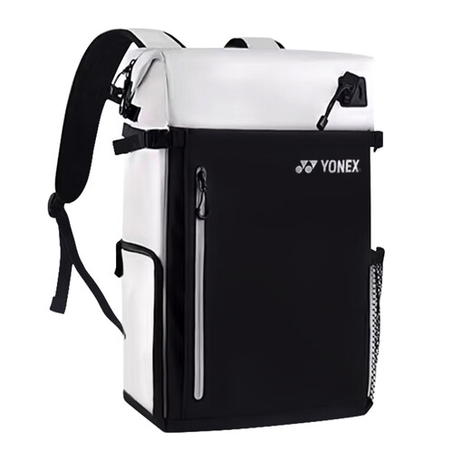 YONEX Yonex Badminton Bag Casual Sports Independent Shoe Storage Large Capacity Backpack BA292CR White/Black