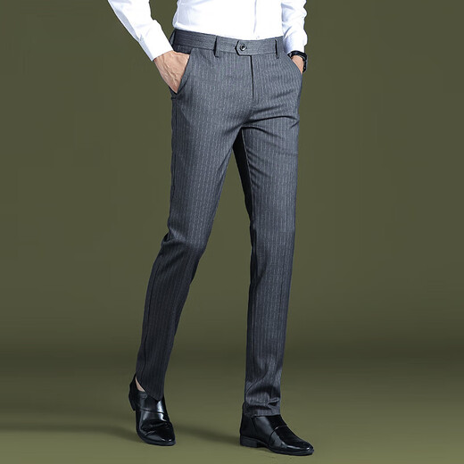 Gy Goldlion Striped Pants pour le nouveau pantalon Slim Slim Slim Slim Stretch Summer Business Business Casual Pantal