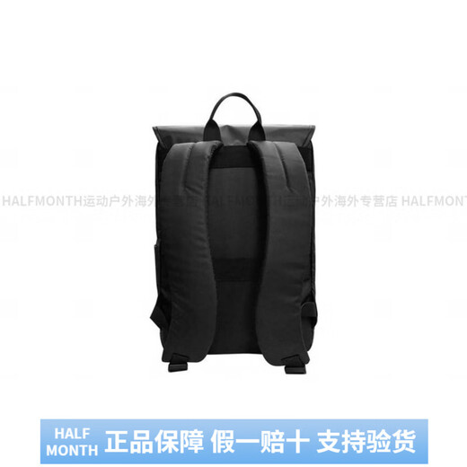 Samsonite Letter Logo grande capacité Business Fabric Casual Travel Tissu sac à dos Sac à dos ordinaire de base de base noir à haut visage (sac + étiquette)
