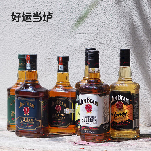 三得利（Suntory）日本原装进口 金宾波本威士忌 白占边进口洋酒单一麦芽调和威士忌 金宾波本蜂蜜味700ml