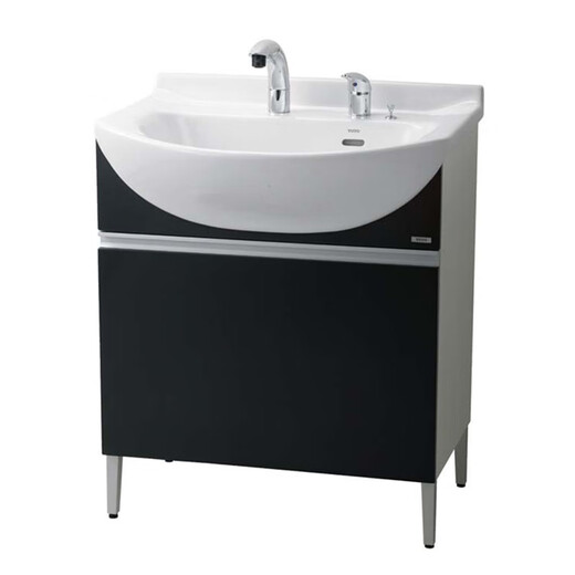 
Bathroom cabinet combination LDSW753K/W ceramic Zhijie small apartment washbasin cabinet 75cm large belly basin cabinet gray cabinet body + pull faucet + 60 ordinary mirror cabinet